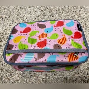 Flow Fly Bird lunch box zipper pink colorful kids adults insulated new